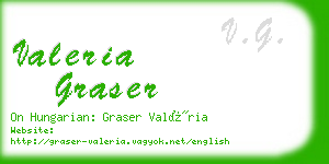 valeria graser business card